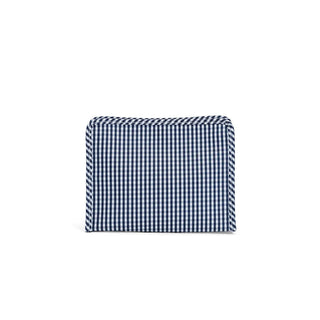 Large Zip Pouch - Navy Gingham (Personalization Included)