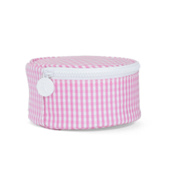 Jewel Round - Pink Gingham - Personalization Included - J.A. Whitney