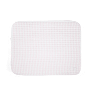 Quilted Laptop Sleeve - Pink Stripe (Personalization Included) - J.A. Whitney