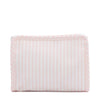 Small Zip Pouch - Pink Stripe (Personalization Included)