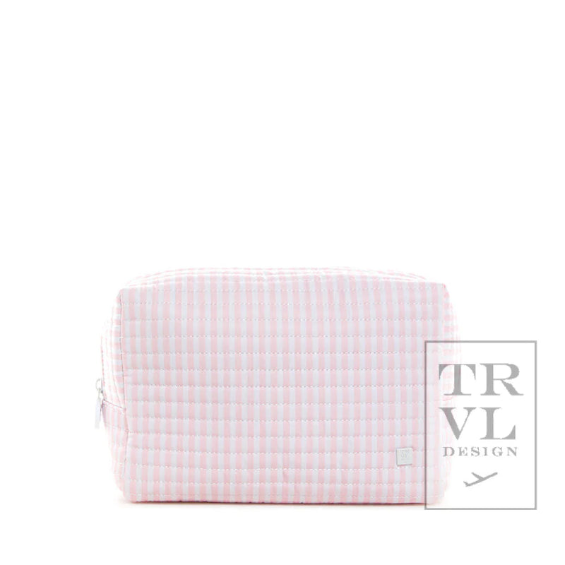 Quilted Everyday Bag - Pink Stripe (Personalization Included)