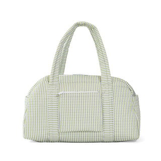 Quilted Duffel - Sage Stripe (Personalization Included)