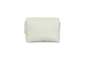 Quilted Everyday Bag - Sage Stripe (Personalization Included) - J.A. Whitney