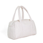 Quilted Duffel - Sand Stripe (Personalization Included)