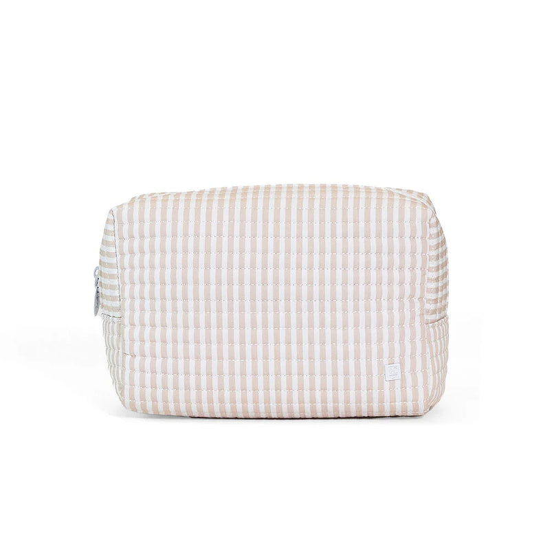 Quilted Everyday Bag - Sand Stripe (Personalization Included)