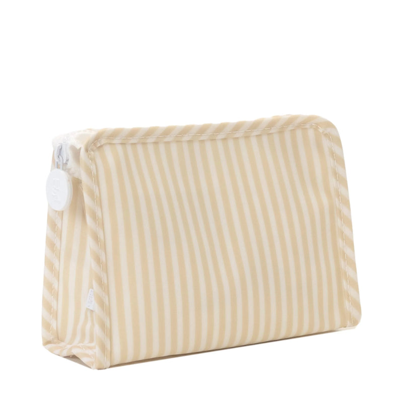 Medium Zip Pouch - Sand Stripe (Personalization Included)