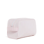 Stowaway Toiletry Bag - Pink Stripe (Personalization Included)