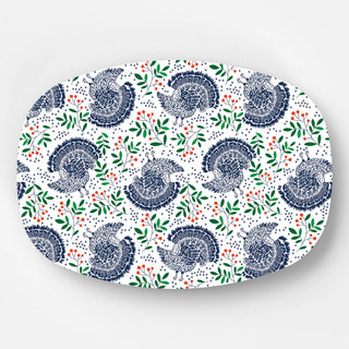 Turkey Toile Serving Platter - J.A. Whitney