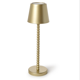 Gold Beaded Pole Cordless Lamp
