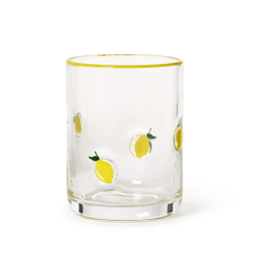 Lemon Double Old Fashion Glass