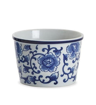 Large Blue Floral Chinoiserie Deli Container