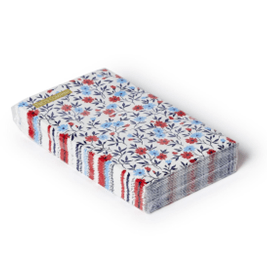 Red White & Bloom Dinner Napkins - J.A. Whitney