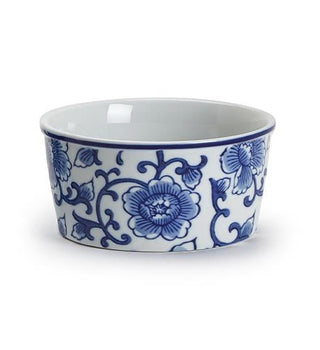 Small Blue Floral Chinoiserie Deli Container