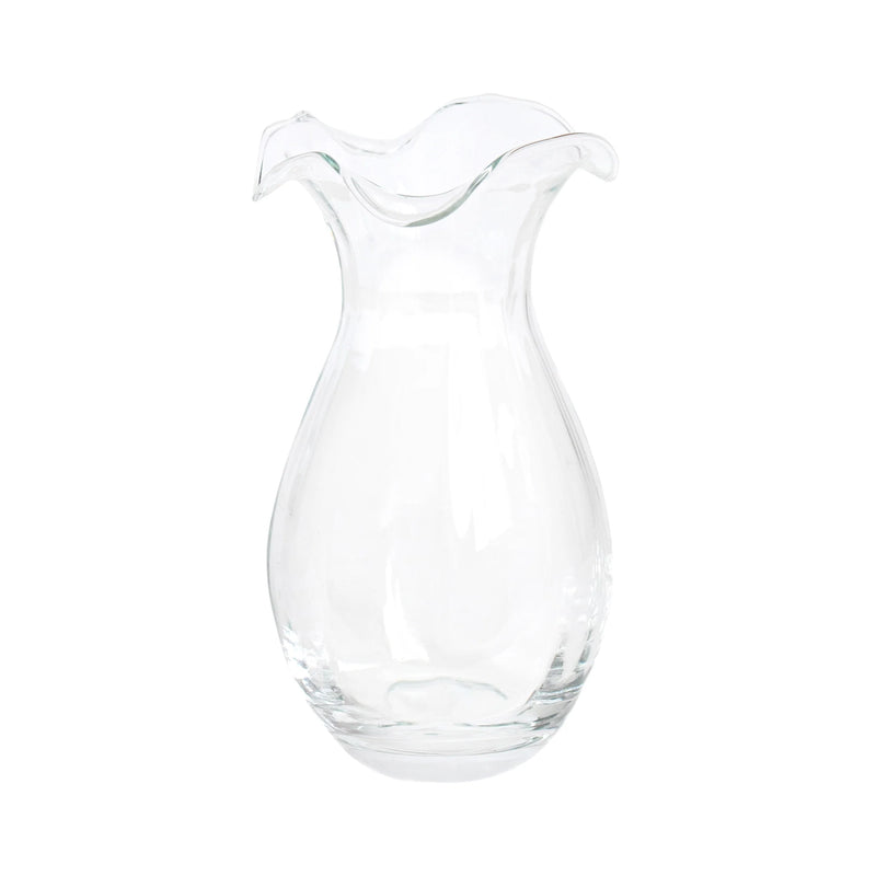 Clear Vertical Fluted Small Vase