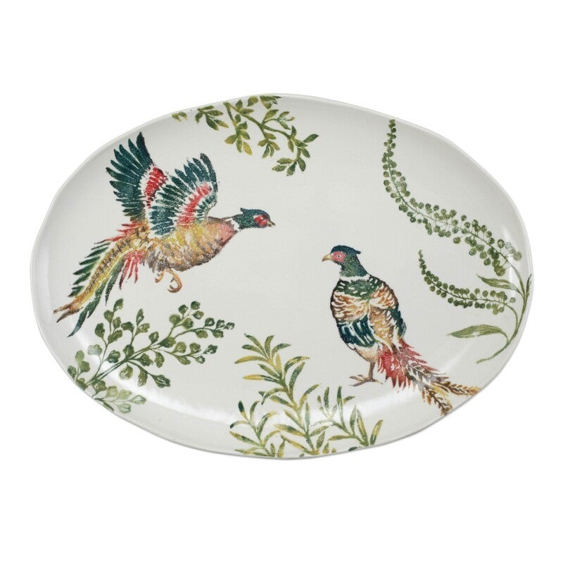 Fauna Pheasants Large Oval Platter