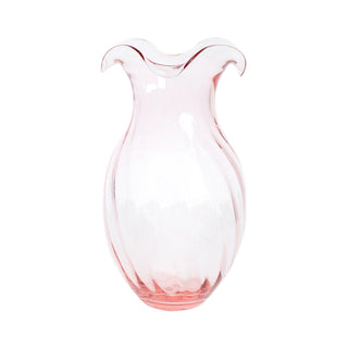 Pink Vertical Fluted Small Vase