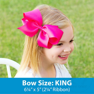 Halloween Check Print King Bow