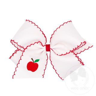 White w/ Apple King Bow - J.A. Whitney