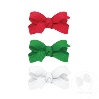 3 Pack Christmas Baby Bows