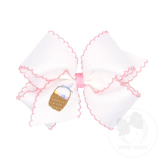 White w/ Easter Basket King Bow