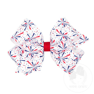 Fireworks Print Med Bow - J.A. Whitney