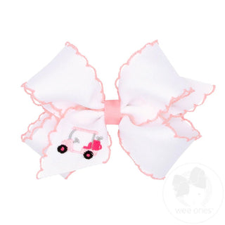 White w/Golf Cart Med Bow - J.A. Whitney