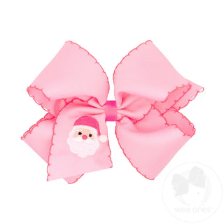King Pink w/ Santa & Pink Edging Bow