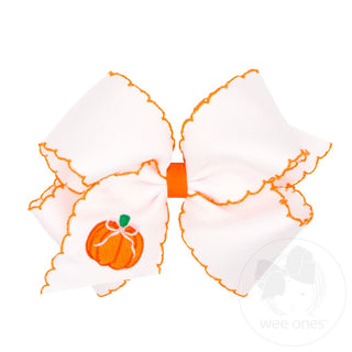 White w/ Pumpkin King Bow