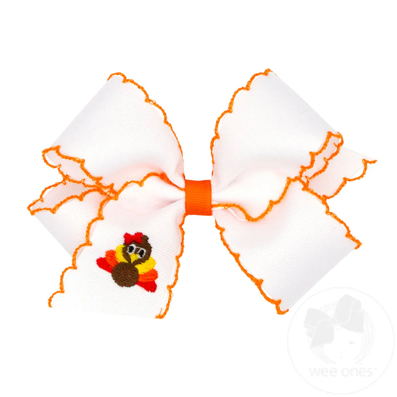 White Turkey Med Bow