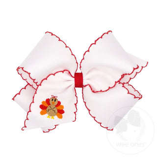 White w/ Turkey King Bow