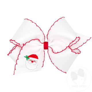 King White w/ Santa & Red Edge Bow