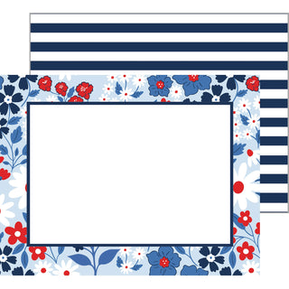 Americana Floral Flat Notecards - J.A. Whitney