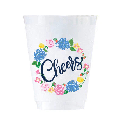 Floral Cheers Shatterproof Cups