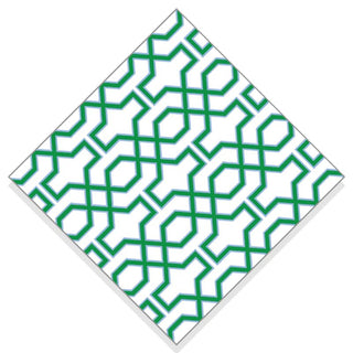 Green Trellis Cocktail Napkins - J.A. Whitney