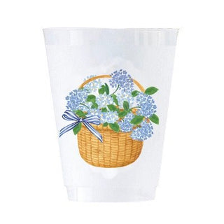 Hydrangeas Basket Shatterproof Cups - J.A. Whitney