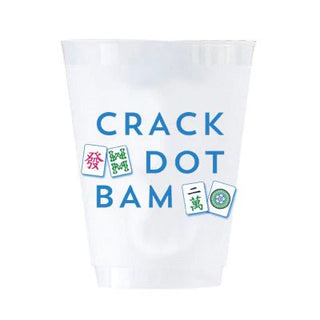 Mahjong Crack Dot Bam Shatterproof Cups - J.A. Whitney