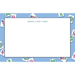 Mahjong Tiles 8.5 X 5.5 Slab Notepad - J.A. Whitney