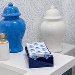 Navy Guest Towel Holder