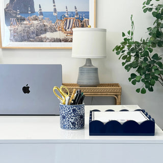 Navy Notepad Tray - J.A. Whitney