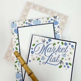 5x7 Pumpkin Toile Notepad