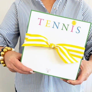 Tennis Club 8.5 X 8.5 Slab Notepad - J.A. Whitney