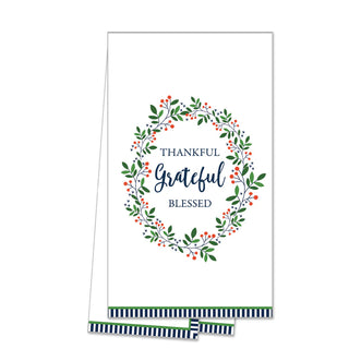 Thankful grateful tea towel by WH Hostess
