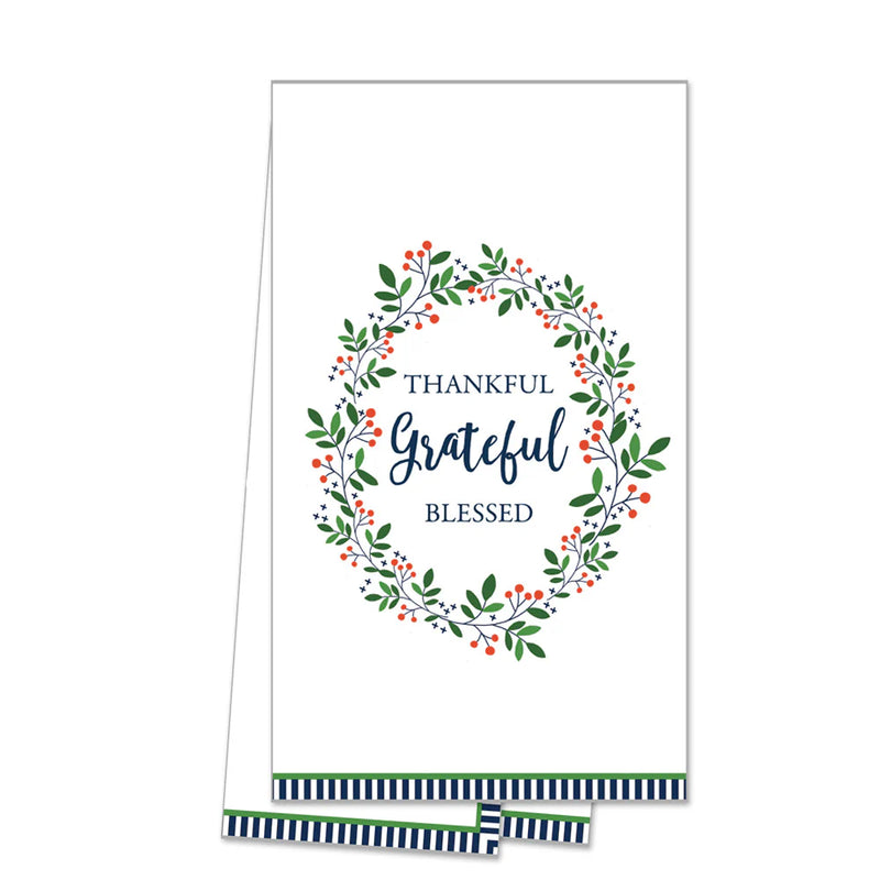 Thankful Grateful Tea Towel