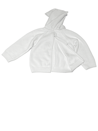 White Zip Back Hoodie w/Raglan Sleeve - Personalization Included - J.A. Whitney