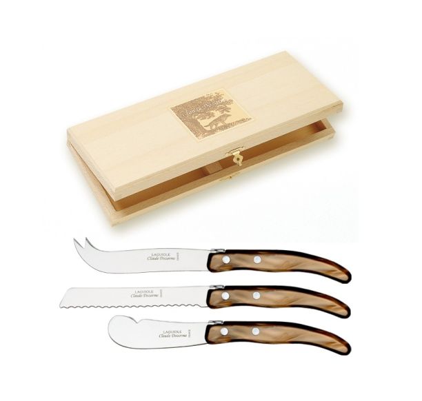 Capuccino Handle Boxed Cheese Knives