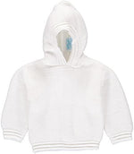 White Hooded Baby Sweater - Personalization Included