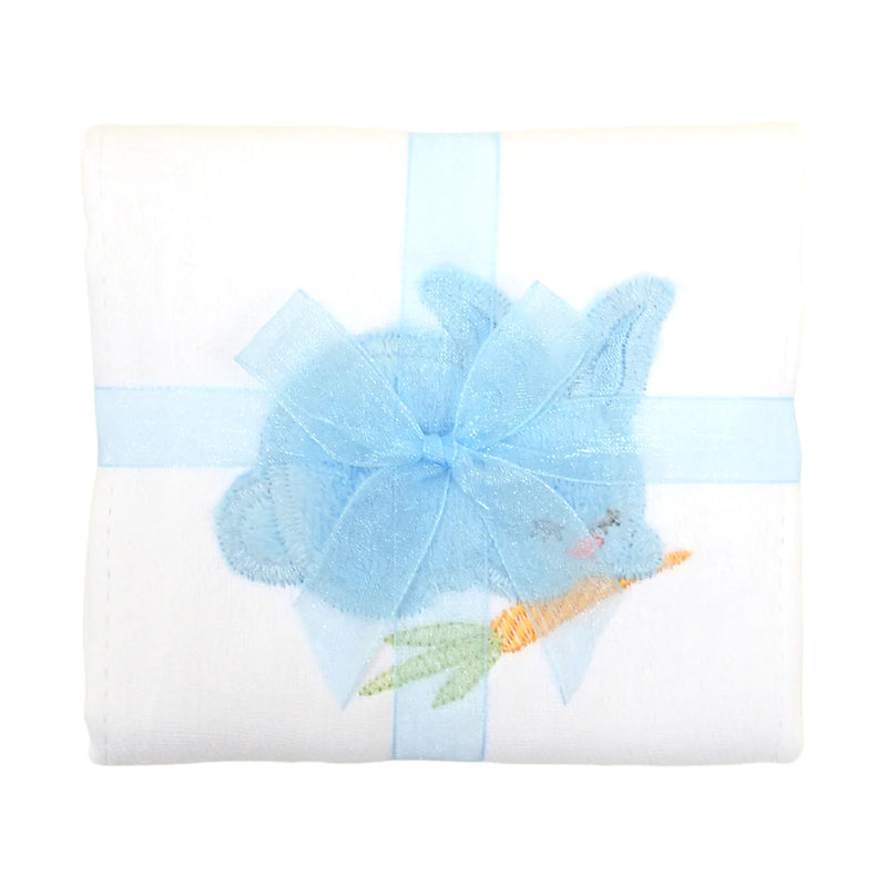 Blue Bunny Burp Cloth (Personalization Included)