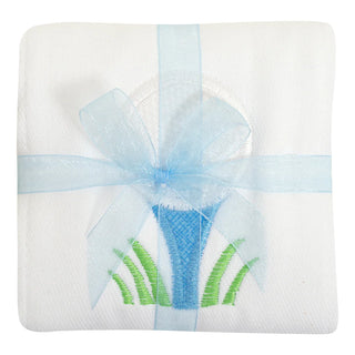 Blue Golf Burp Cloth (Personalization Included)