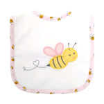 Pink Bee Bib (Personalization Included)