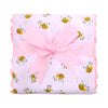 Pink Bee Fancy Fabric Burp (Personalization Included)